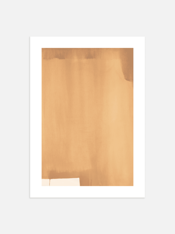 Art print iz kolekcije KARA naziva Pjesčana oluja, toplih tonova - minimalističi i apstraktno