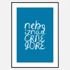 Nebo iznad Crne Gore art print