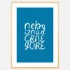 Nebo iznad Crne Gore art print