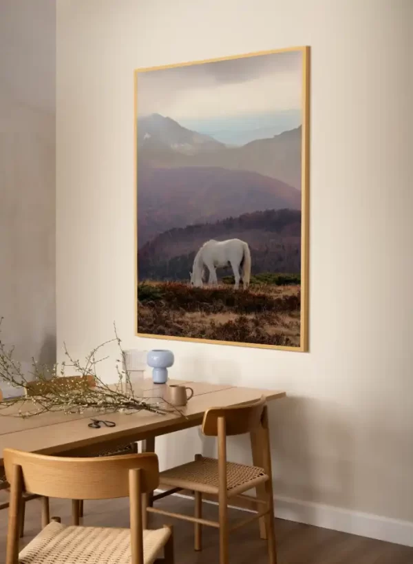 Slika za zid bijelog konja x large