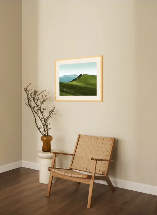 Bjelasica prekrivena travom i sjenkama - slika na zidu medium