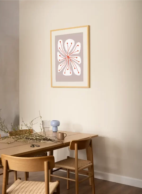 Cvijetu u cvatu, crtež - slika na zidu medium