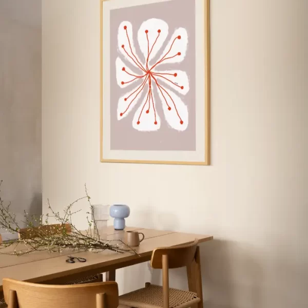 Cvijetu u cvatu, crtež - slika na zidu large