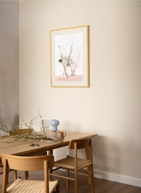 Fotografija cvijeća u staklenoj posudi - slika na zidu medium