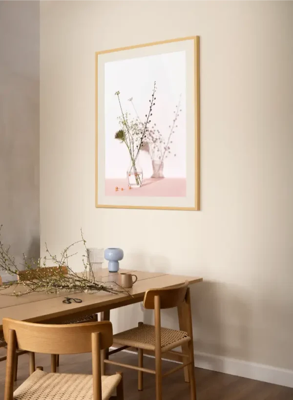 Fotografija cvijeća u staklenoj posudi - slika na zidu large