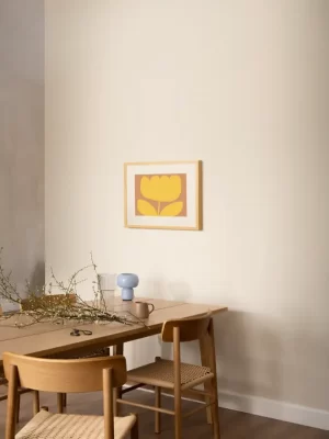 Crtež žutog cvijeta koji će svaki prostor učiniti toplim - slika na zidu small