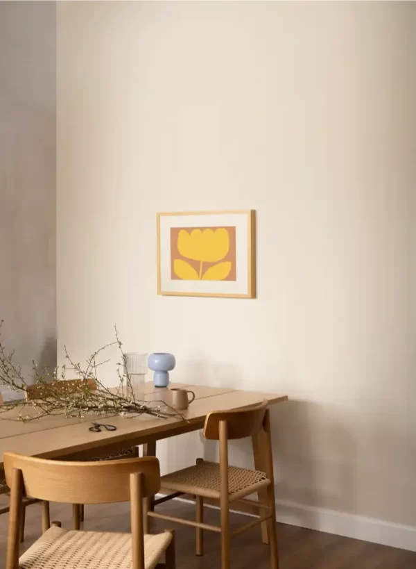 Crtež žutog cvijeta koji će svaki prostor učiniti toplim - slika na zidu small