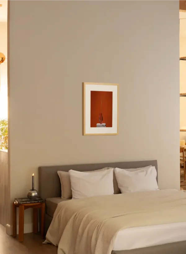 Dva isprepletena cvijeta u vazi - slika na zidu small