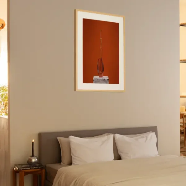 Dva isprepletena cvijeta u vazi - slika na zidu large