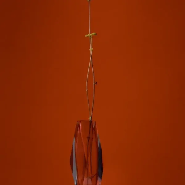 Dva isprepletena cvijeta u vazi.