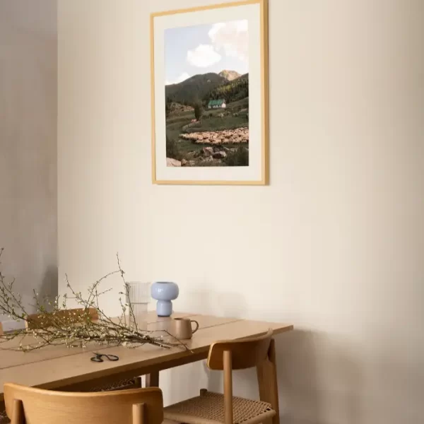 Karaula i stado ovaca na sjeveru Crne Gore - slika na zidu medium