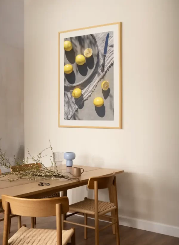 Limunovi na tacni - slika na zidu trpezarije large