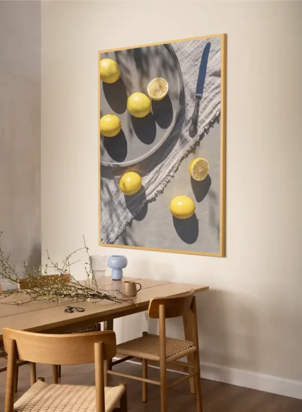 Limunovi na tacni - slika na zidu trpezarije x large