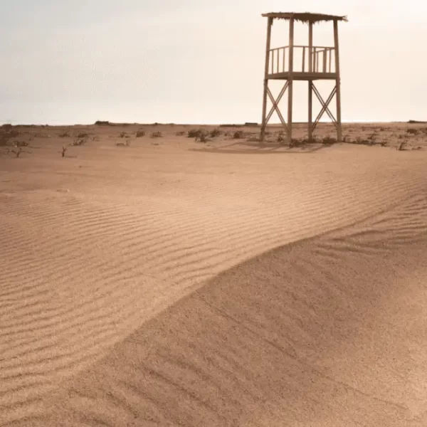 Pjesak na Adi Bojani i osmatračnica.