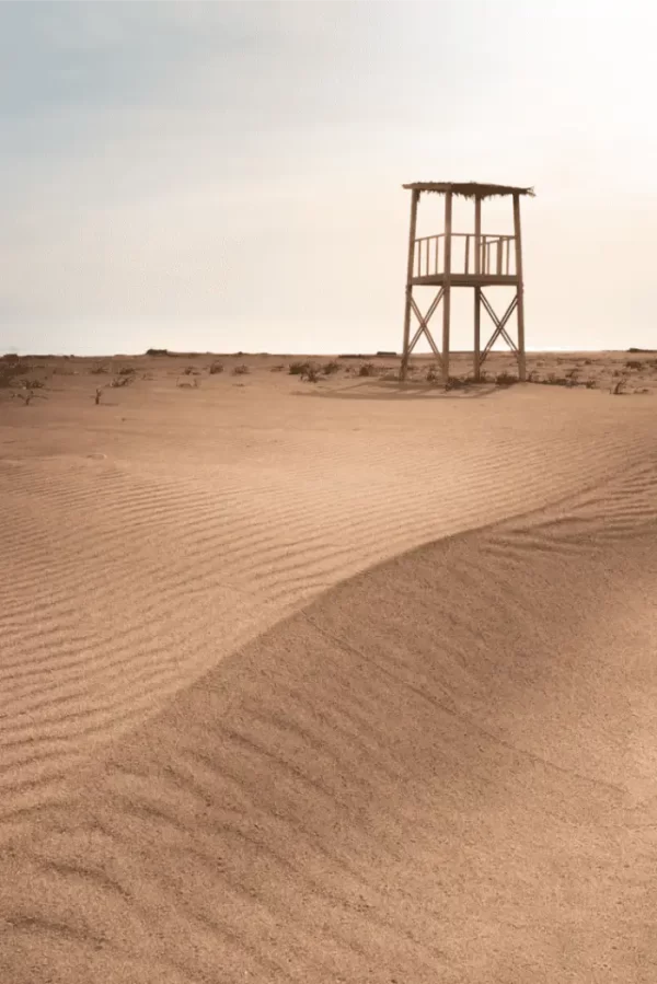Pjesak na Adi Bojani i osmatračnica.
