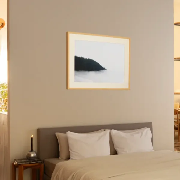 Fotografija šume koja nestaje u magli - slika na zidu sobe medium