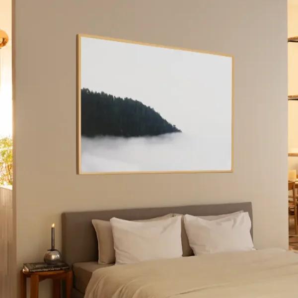 Fotografija šume koja nestaje u magli - slika na zidu sobe x large