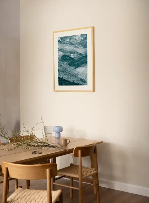 Biogradsko jezero u usjecima brda - slika na zidu medium