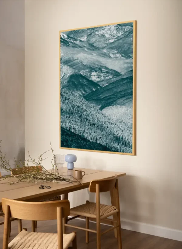 Biogradsko jezero u usjecima brda - slika na zidu x large