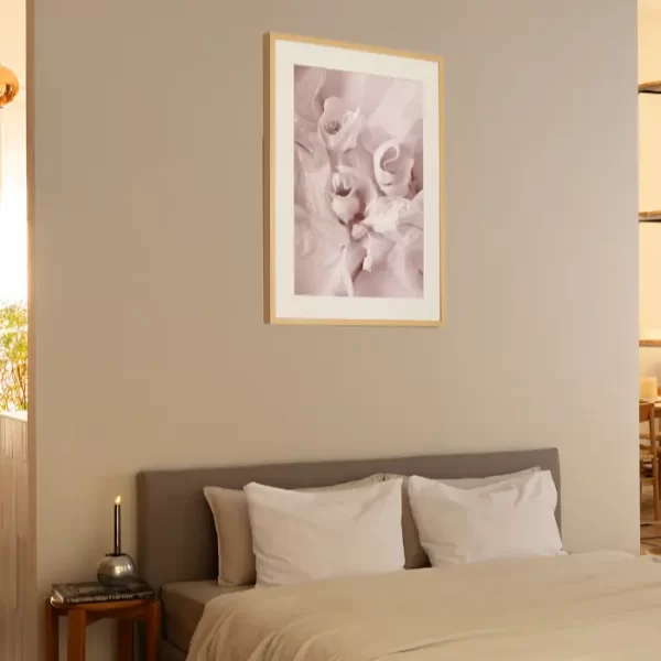 Cvjetovi orhideje u krupnom kadru - slika na zidu sobe medium