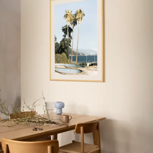 Palma na obali Jadrana, ispred Titove vile - slika na zidu trpezarije large