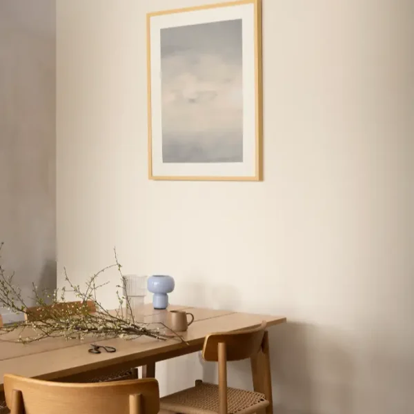 Slika apstraktnih formi u obliku mekih oblaka - slika za zid medium