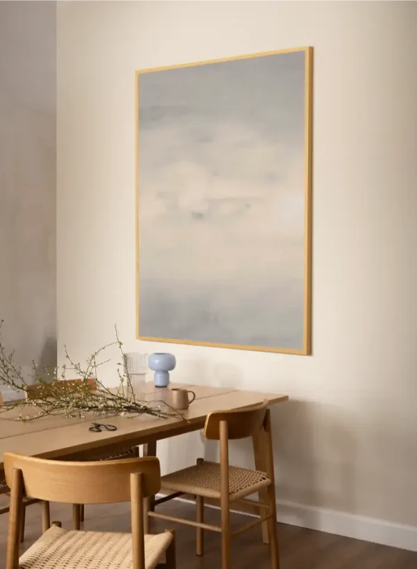 Slika apstraktnih formi u obliku mekih oblaka - slika za zid x large