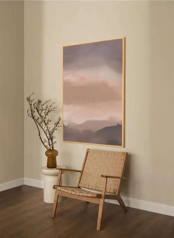 Slika apstraktnih formi koji formiraju krajolik - slika za zid x large