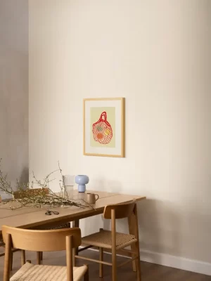 Crtež cegera sa šarenim voćem - slika za zid small