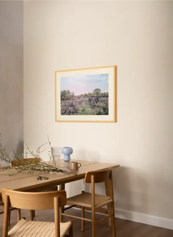 Jutro na livadi sa kravama u cvijeću - slika za zid medium