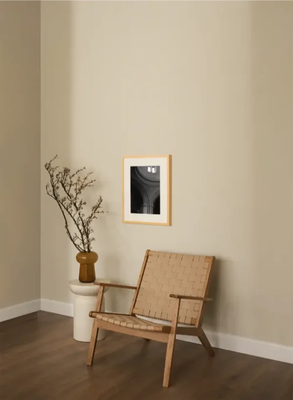 Stub iz crkve sa prozorima kroz koje probija svjetlost - slika na zidu small