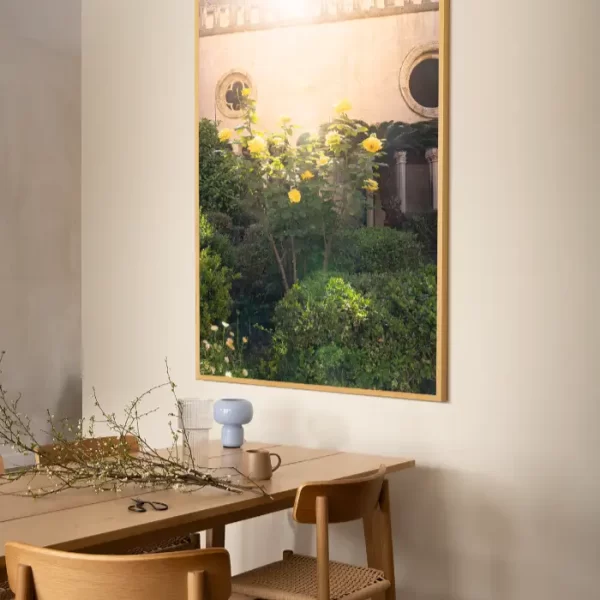 Samostan u Dubrovniku i žute ruže - slika za zid x large