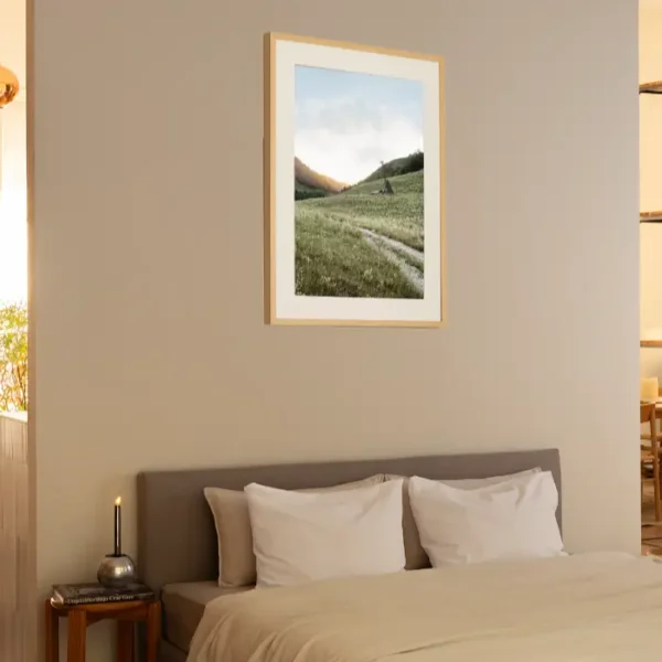 Planinski put ka zalasku sunca - slika za zid medium