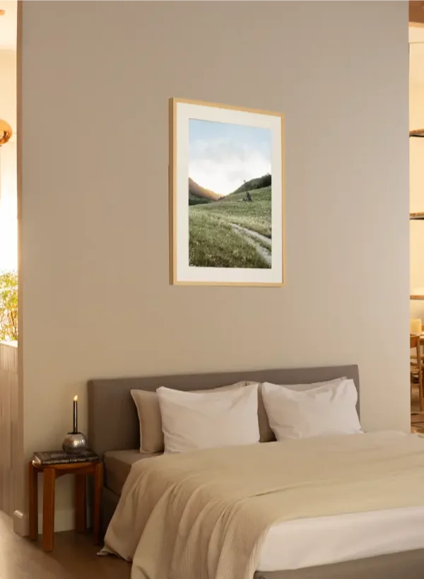 Planinski put ka zalasku sunca - slika za zid medium