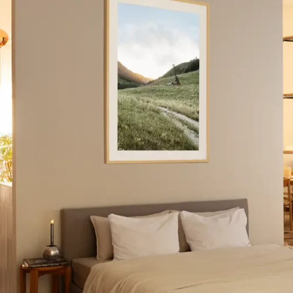 Planinski put ka zalasku sunca - slika za zid large