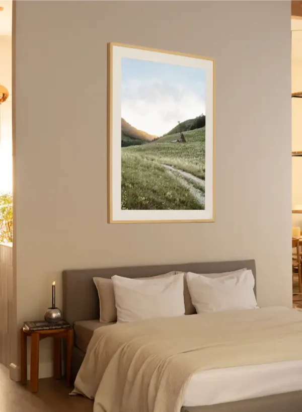 Planinski put ka zalasku sunca - slika za zid large