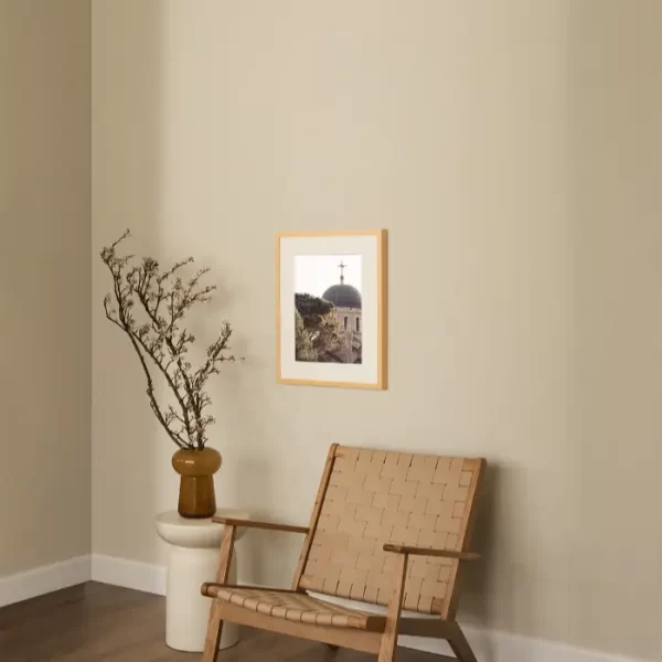 Kropovani prikaz zvonika crkve u Herceg Novom i krošnje pinjola - slika za zid small