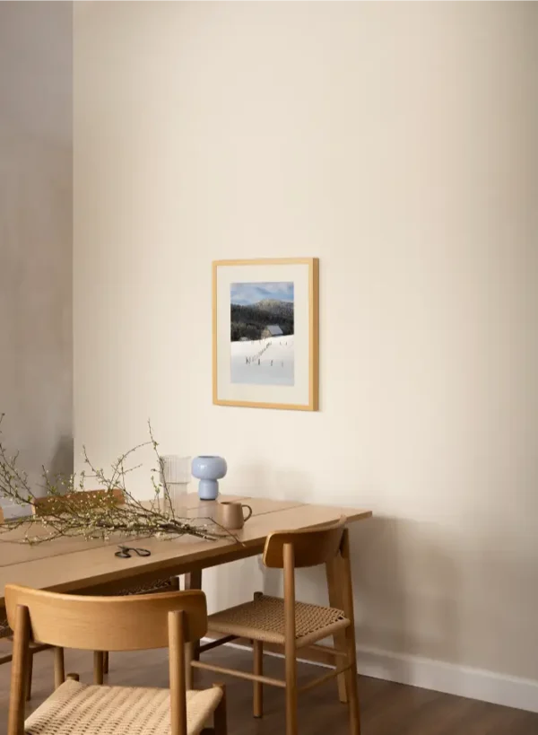 stara kamena kuća na durmitoru zavijana u snijeg - slika za zid small