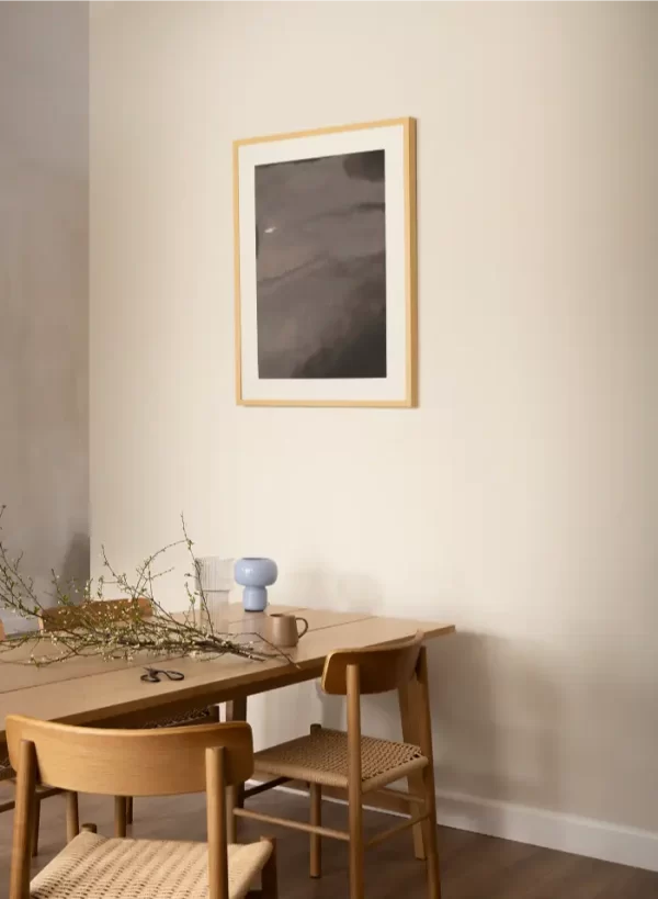 Apstraktni otisak sivih tonova - slika na zidu medium