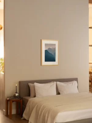 Fotografija planinskih vrhova prokletija u nježnim tonovima - slika na zid sobe small