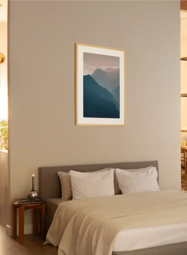 Fotografija planinskih vrhova prokletija u nježnim tonovima - slika na zid sobe medium