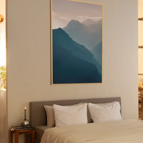 Fotografija planinskih vrhova prokletija u nježnim tonovima - slika na zid sobe x large