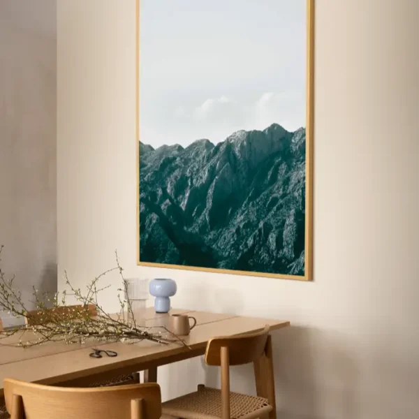 Fotografija planina koje se nalaze u pozadini boke kotorske - slika na zidu x large