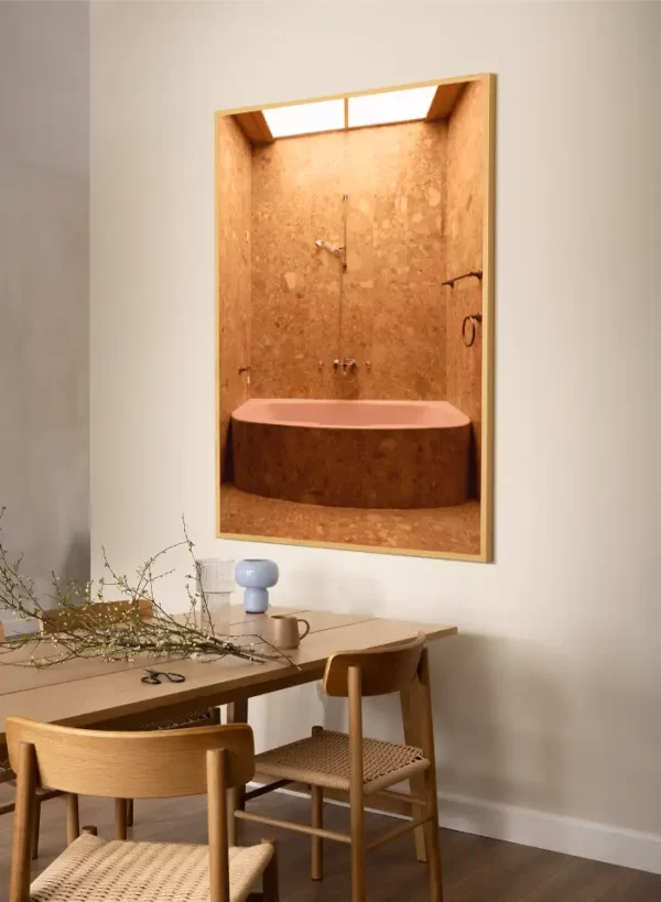 Fotogafija roze kade i žutog kamena Jovanke Broz x large