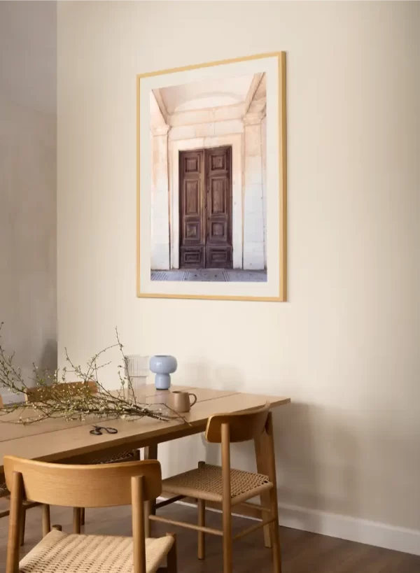 Fotografija drvenih vrata sa crkve u Kotoru - slika na zidu large