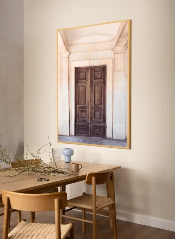 Fotografija drvenih vrata sa crkve u Kotoru - slika na zidu x large