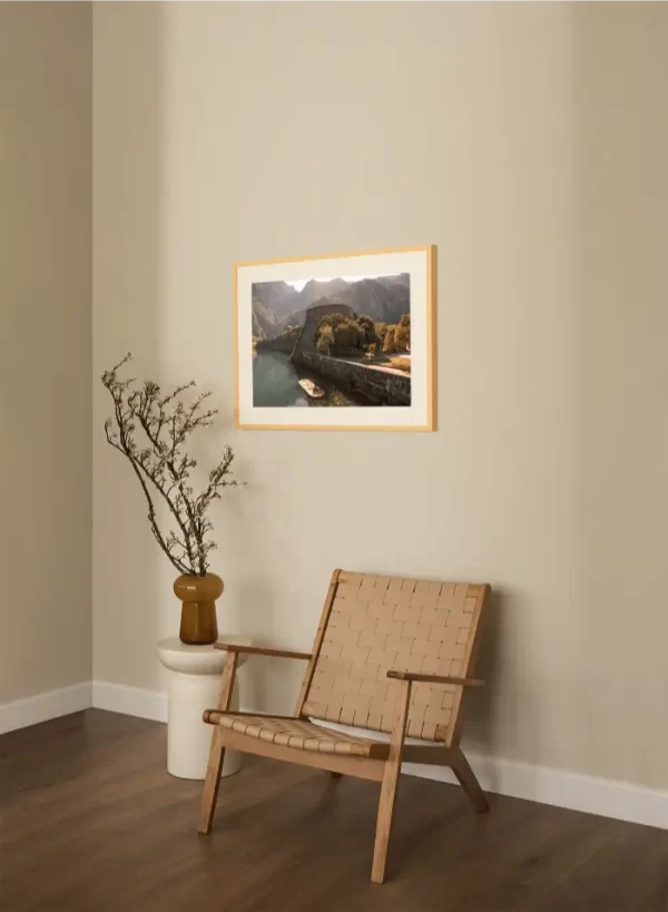 Fotografija starog grada Kotora i rijeke Škurde - slika na zidu