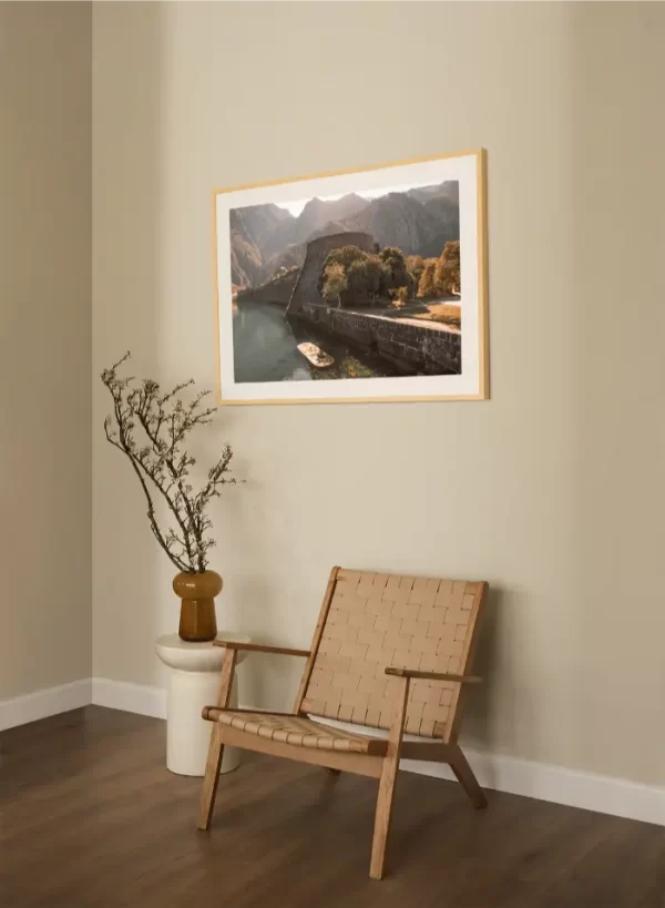 Fotografija starog grada Kotora i rijeke Škurde - slika na zidu