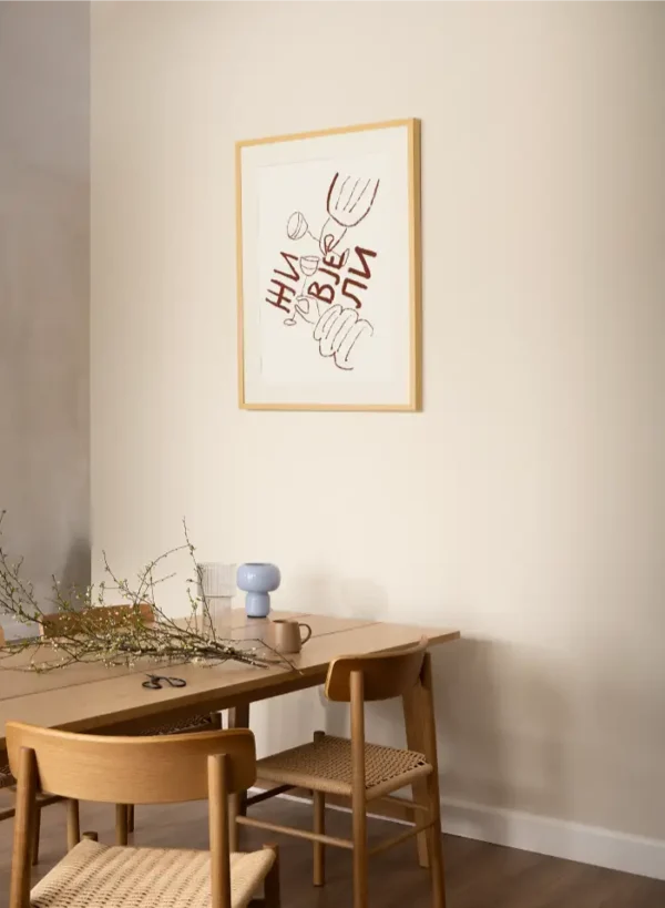 Crtež ruku i ispisa živjeli - slika na zidu