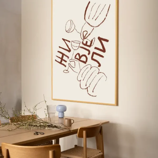 Crtež ruku i ispisa živjeli - slika na zidu